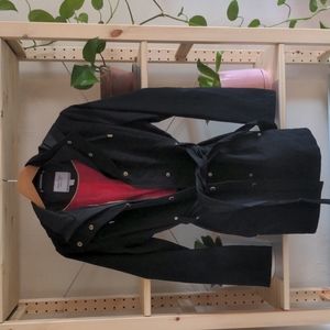 NWOT Nautica black trench coat